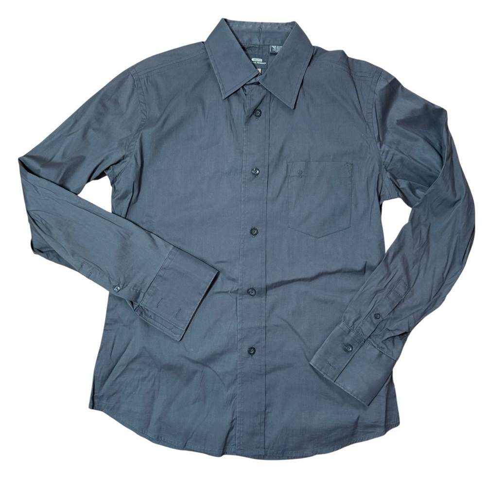 G-Star Men’s Gray Long Sleeve Button Down Shirt Size M